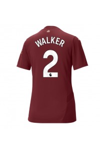 Fotbalové Dres Manchester City Kyle Walker #2 Dámské Třetí Oblečení 2024-25 Krátký Rukáv